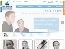 Tablet Screenshot of hairfax.de